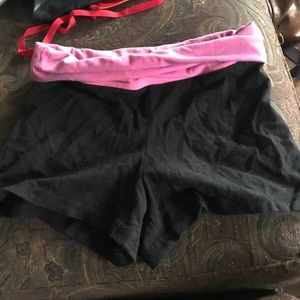 Black and pink shorts